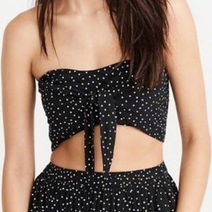 Polka dot crop top